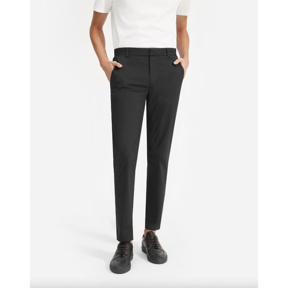 EVERLANE Men’s The Air Chino Work Pants Sz 31 x 30 Black - Picture 1 of 9